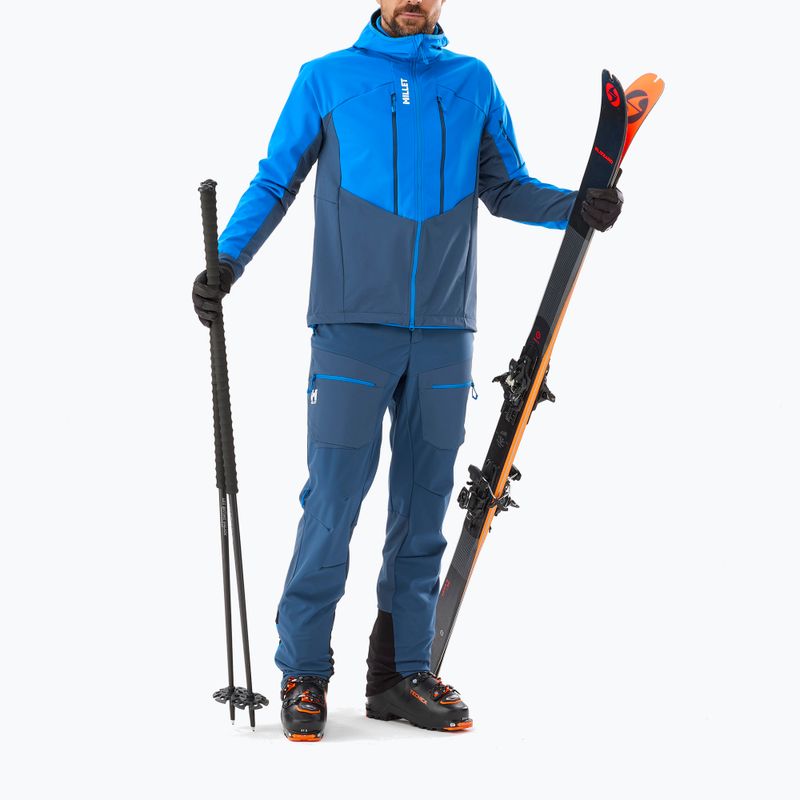 Férfi túrasí nadrág Millet M White Shield navy blue 2