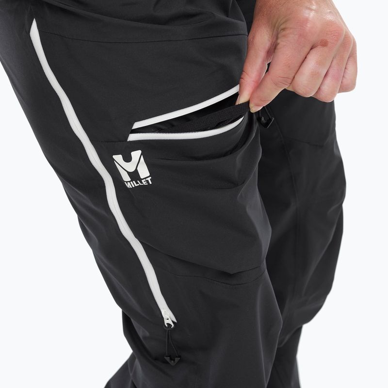 Női túrasí nadrág Millet M White 3L black 6