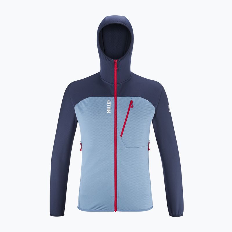Férfi trekking pulóver Millet Lokka Hoodie III koronakék/szafír 7