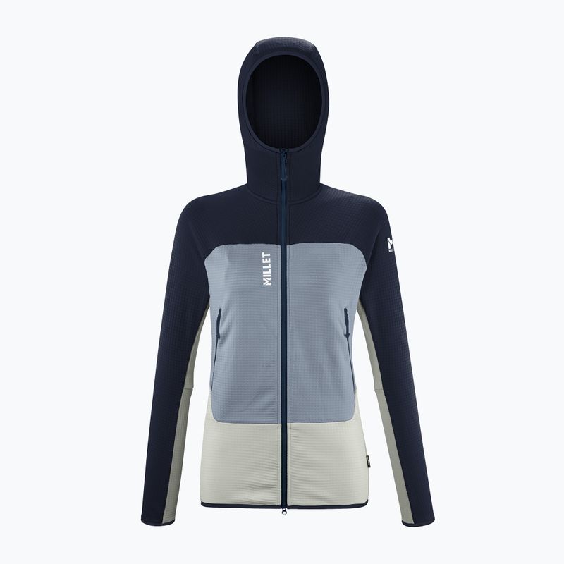 Millet női Fusion Grid Hoodie ködös harmat/saphir melegítő pulóver