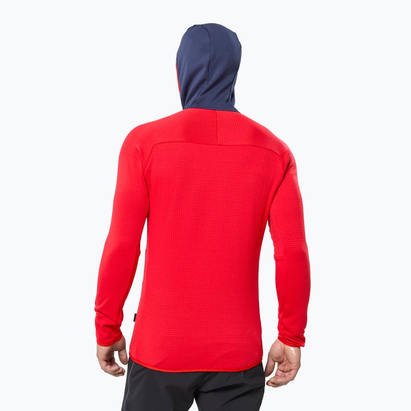 Férfi pulóver Millet Fusion Grid Hoodie red 3