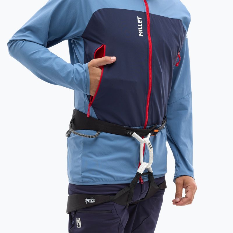 Férfi softshell dzseki Millet Fusion XCS Hoodie koronakék/szafír 5