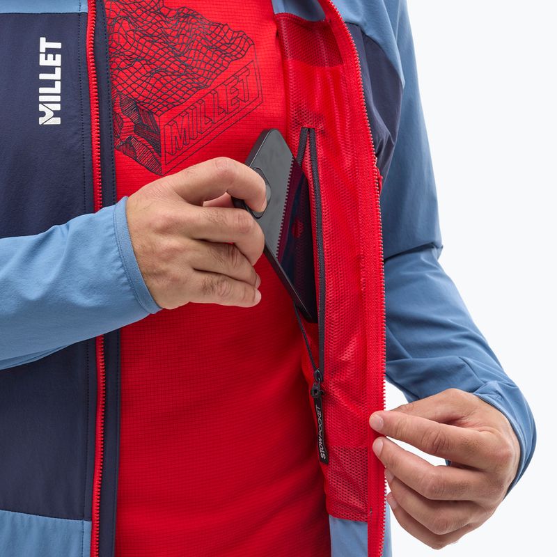 Férfi softshell dzseki Millet Fusion XCS Hoodie koronakék/szafír 6