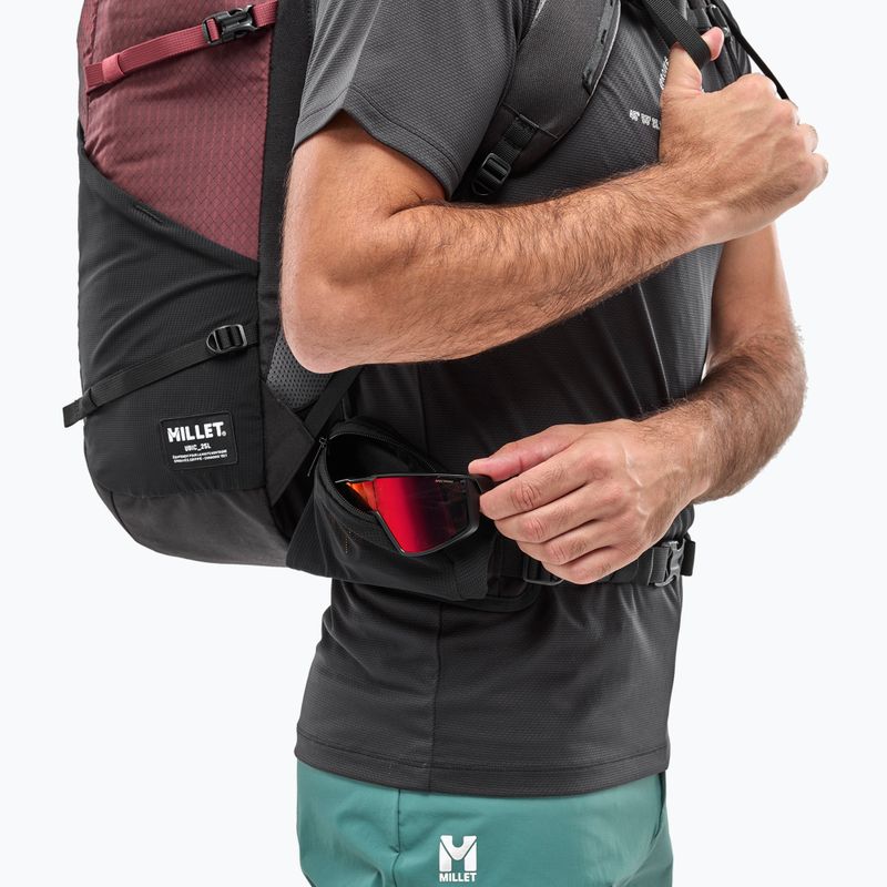 Millet Ubic 25 l fekete/sötétvörös trekking hátizsák 6