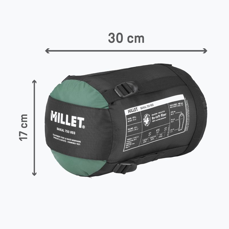 Millet Baikal 750 Regular hálózsák jobb oldali palack 5