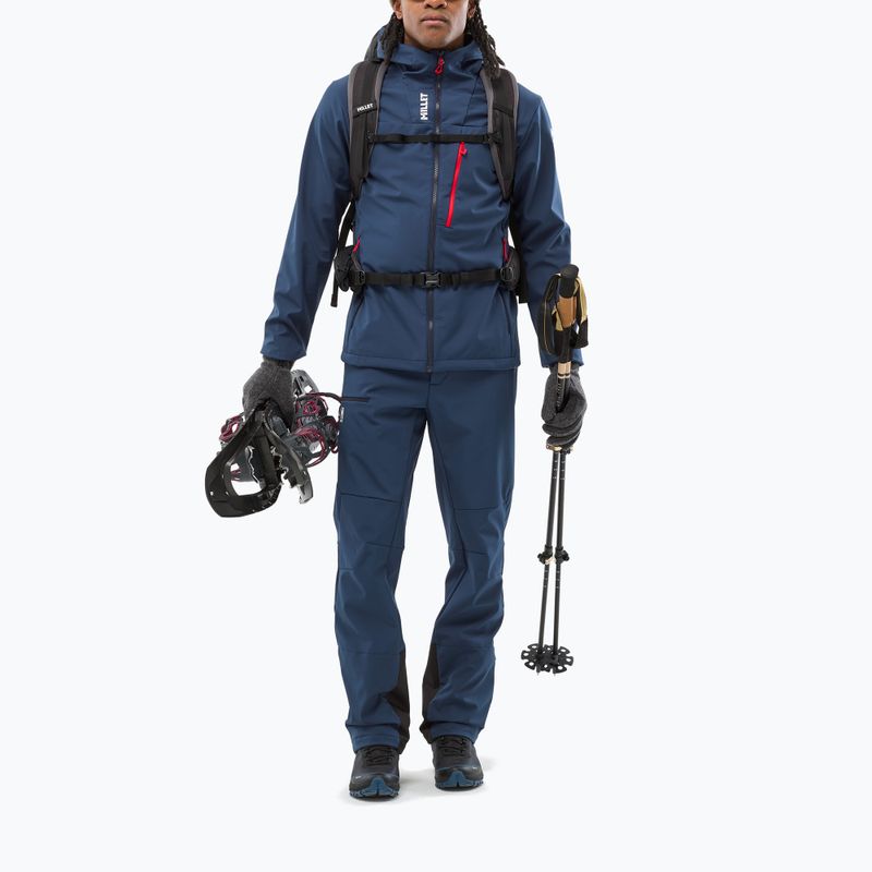 Férfi softshell dzseki Millet Seneca Shield Hoodie saphir 2