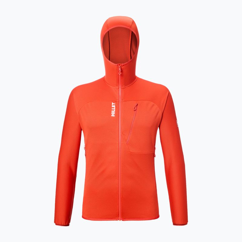 Férfi trekking pulóver Millet Lokka Hoodie III paprika