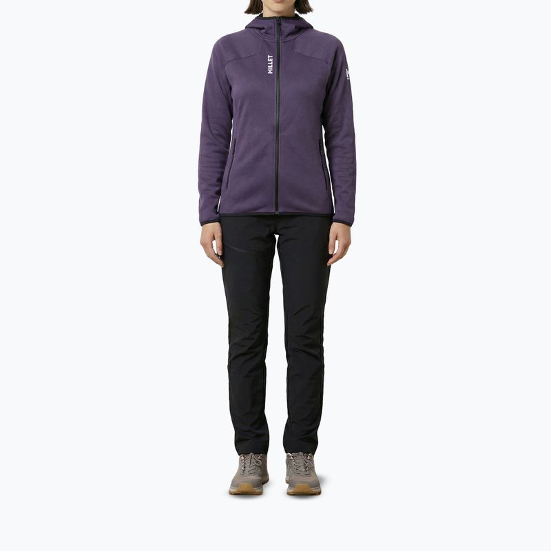 Női túra pulóver Millet Lokka Hoodie III purple velvet 2