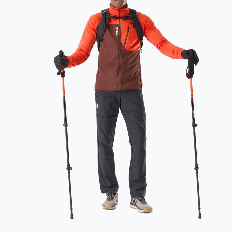 Férfi pulóver Millet Seneca Fleece truffle/paprika 2