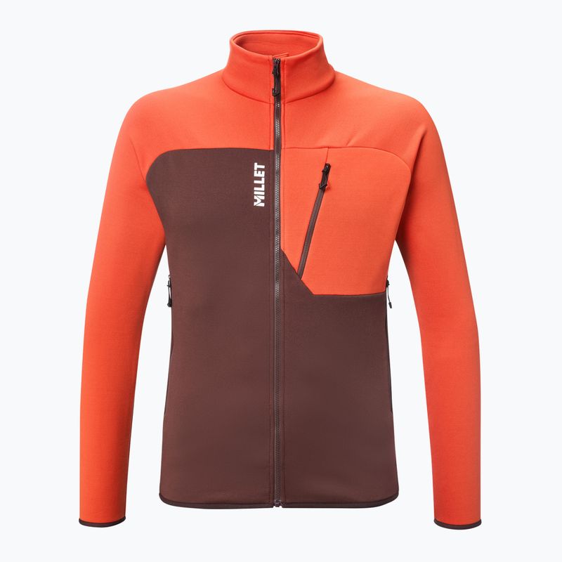 Férfi pulóver Millet Seneca Fleece truffle/paprika 6