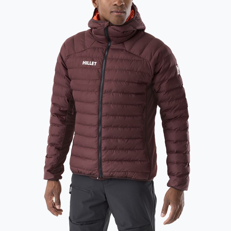 Férfi bélelt kabát Millet Fitz Roy Warm Hoodie Jacket truffle