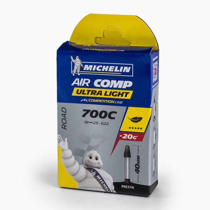 Michelin Air Comp Ultralight Gal-FV kerékpár belső cső 916182 fekete 00082265 2