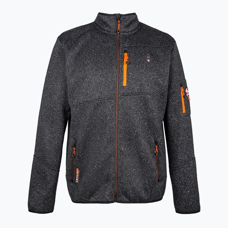 Férfi polár pulóver Aulp Navoy Melanged Knit black 3