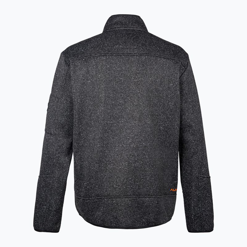 Férfi polár pulóver Aulp Navoy Melanged Knit black 4