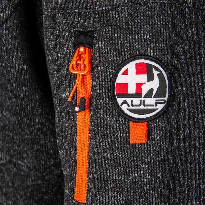 Férfi polár pulóver Aulp Navoy Melanged Knit black 5