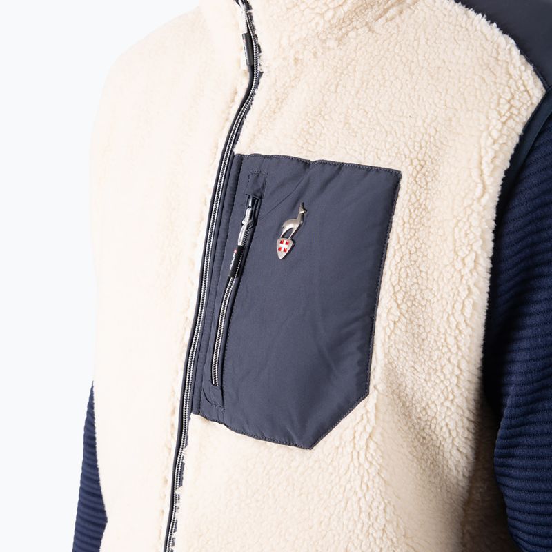 Férfi mellény Aulp Tarik Sherpa greige 3