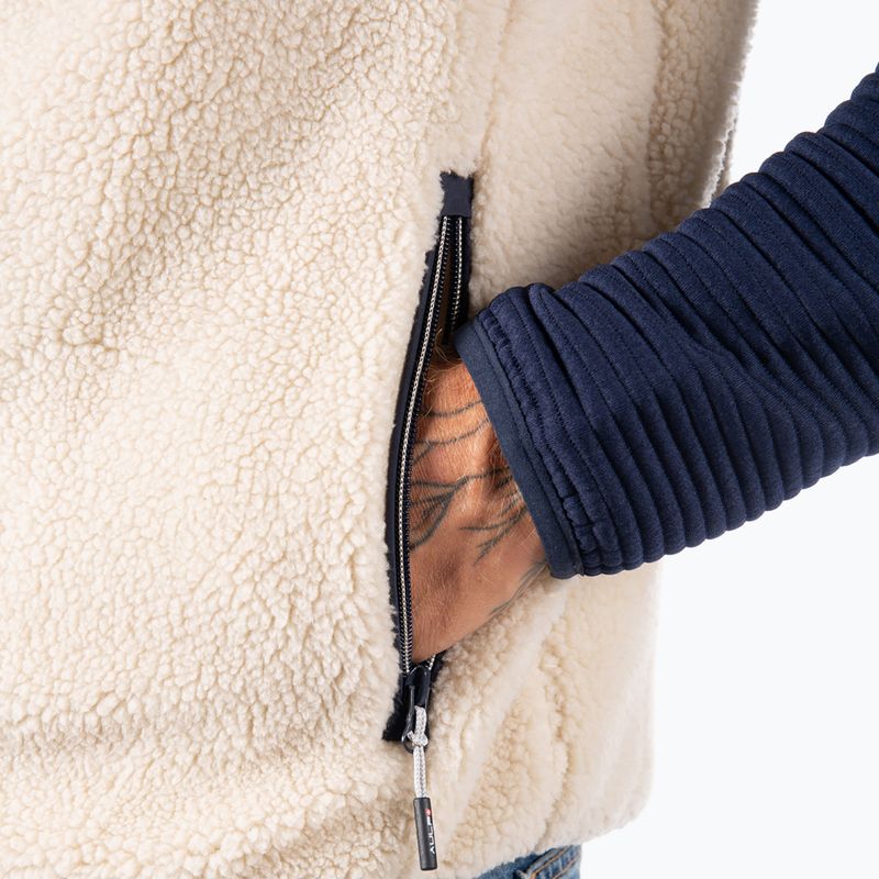 Férfi mellény Aulp Tarik Sherpa greige 5