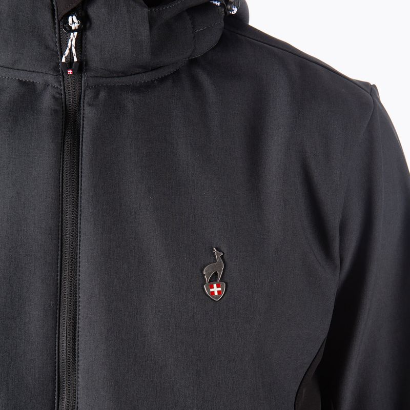 Férfi softshell dzseki Aulp Tiago anthracite melange 9