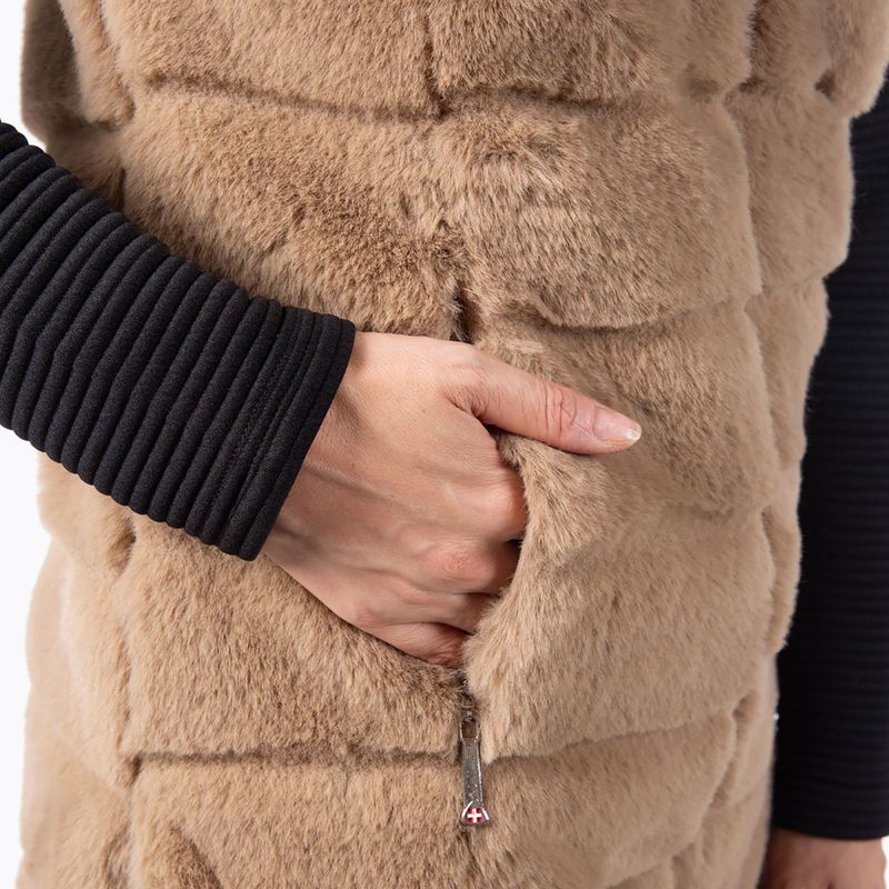 Női mellény Aulp Carra Faux Fur taupe 5