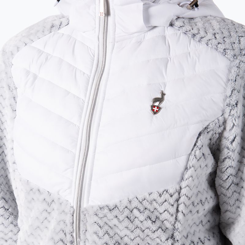 Női hibrid dzseki Aulp Clem Hooded Hybrid white 4