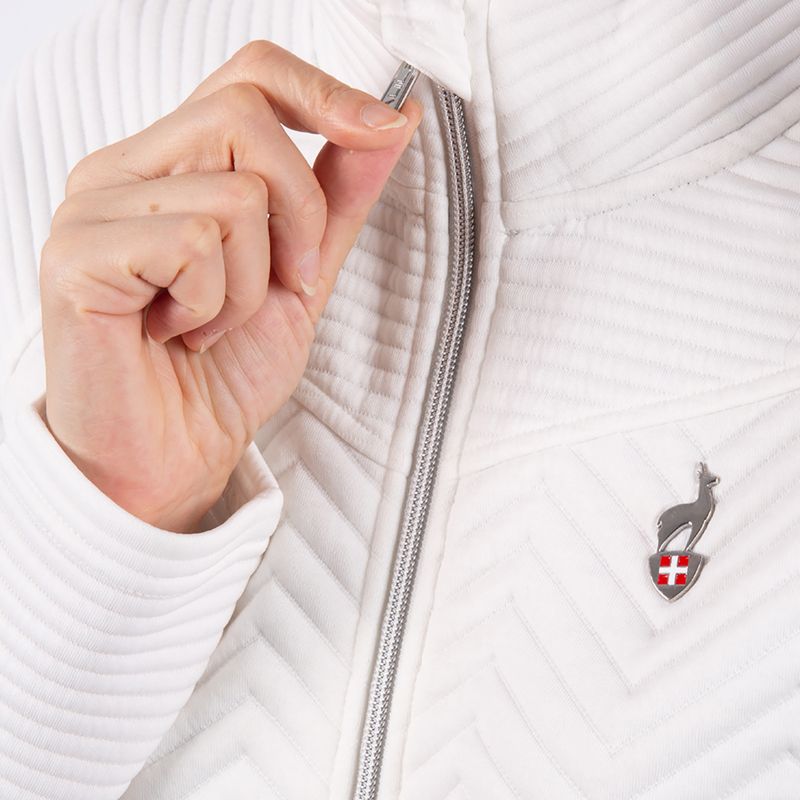 Női széldzseki Aulp Simix Jacquard Knit white 3