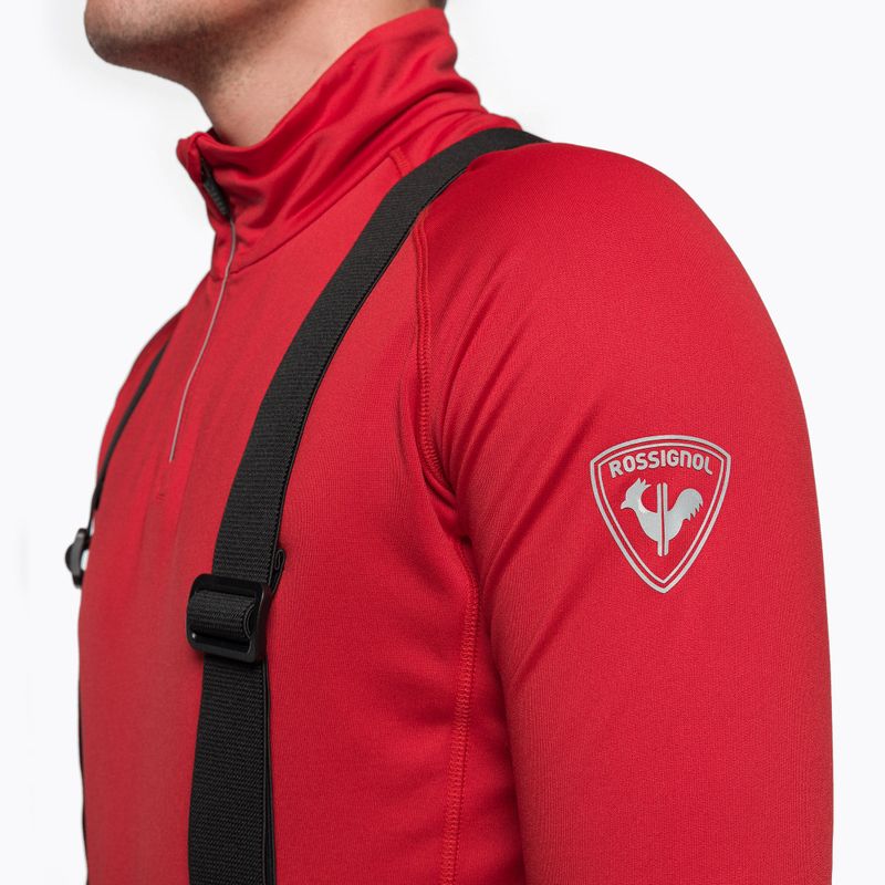 Férfi termoaktív pulóver Rossignol Classique 1/2 Zip piros 5