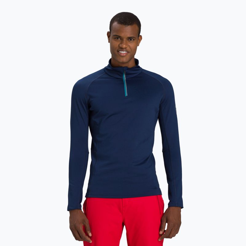 Férfi termikus pulóver Rossignol Classique 1/2 Zip navy