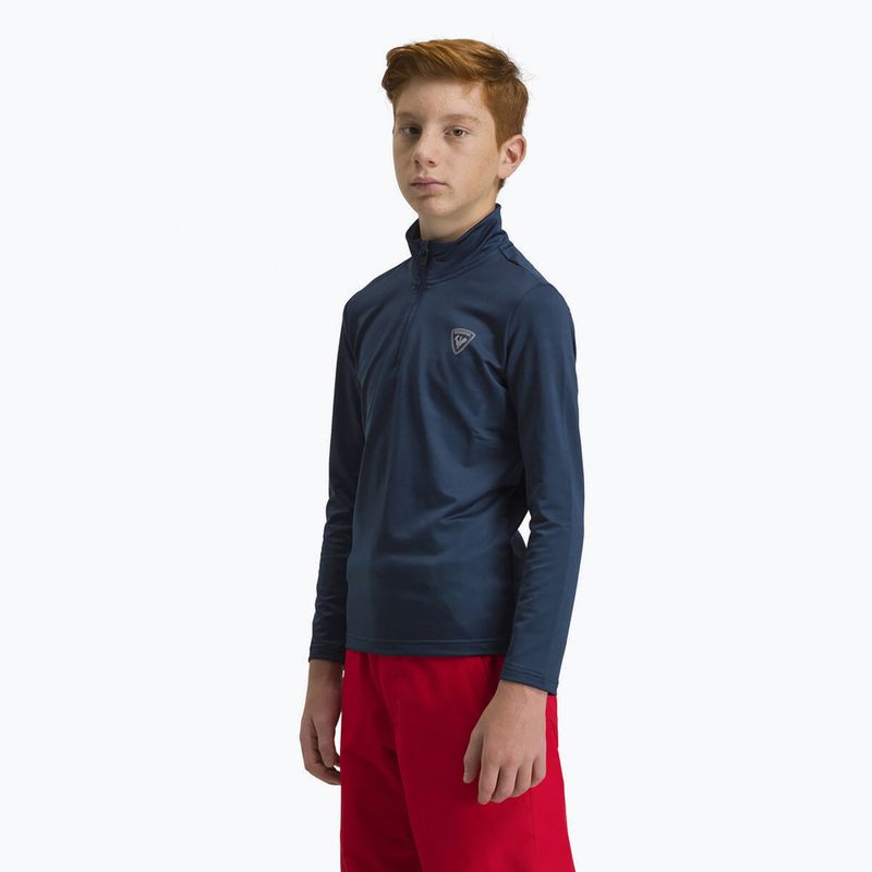 Rossignol Boy 1/2 Zip Warm Stretch gyermek sí pulóver sötét navy 3