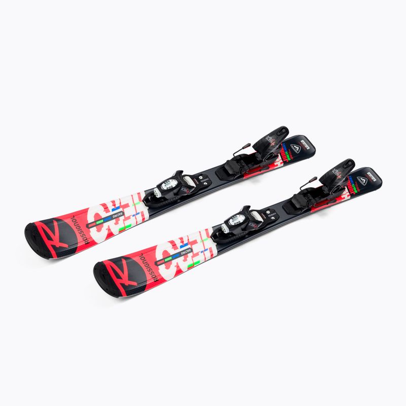 Gyermek lesiklópálya sílécek Rossignol Hero JR 100-130 + KID4 4