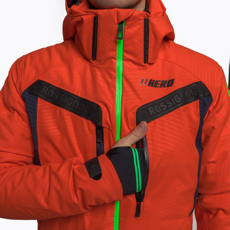 Férfi sí kabát Rossignol Hero Aile Jkt neon red 10