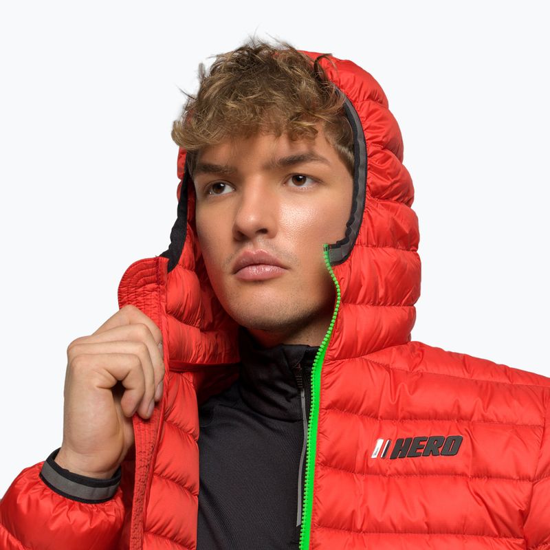 Férfi sí kabát Rossignol Verglas Hero Hood neon red 11