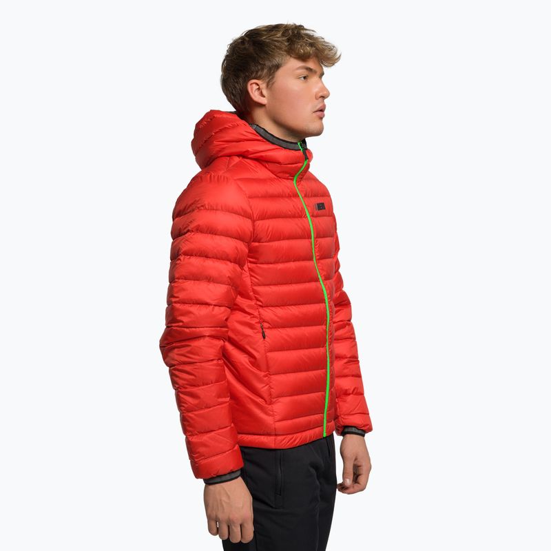 Férfi sí kabát Rossignol Verglas Hero Hood neon red 3