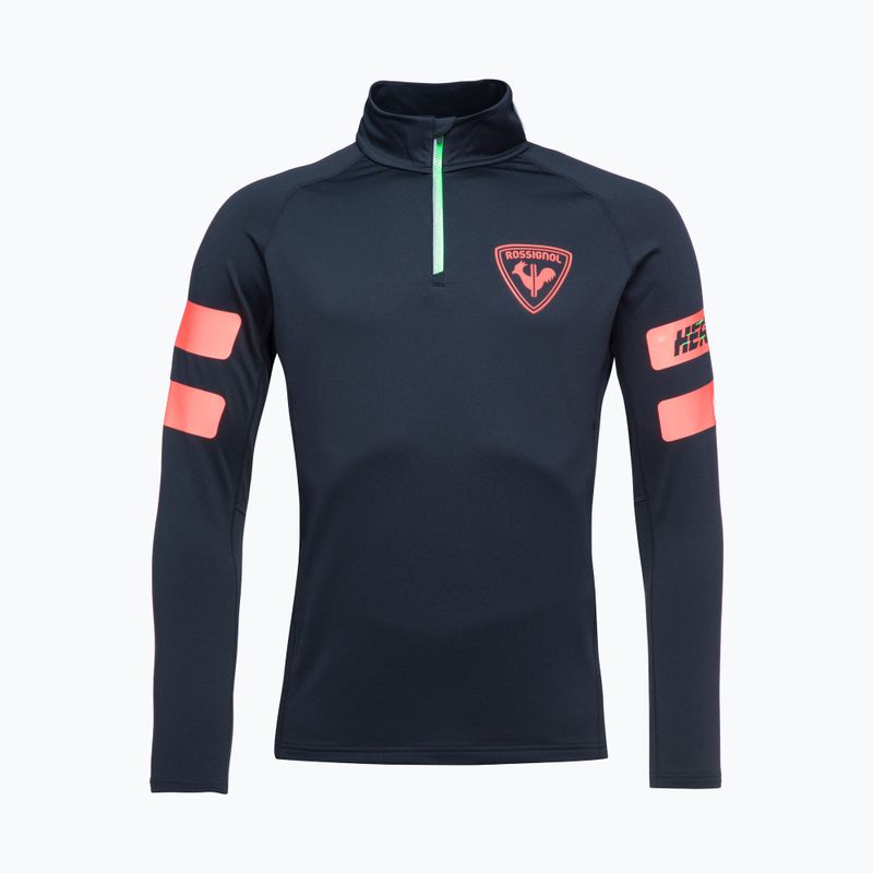Férfi sí pulóver Rossignol Classique Hero 1/2 Zip black/red 3