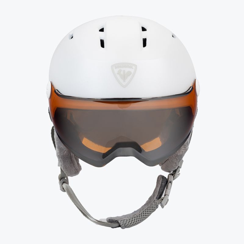 Női síbukósisak Rossignol Fit Visor Impacts white/orange/silver 2