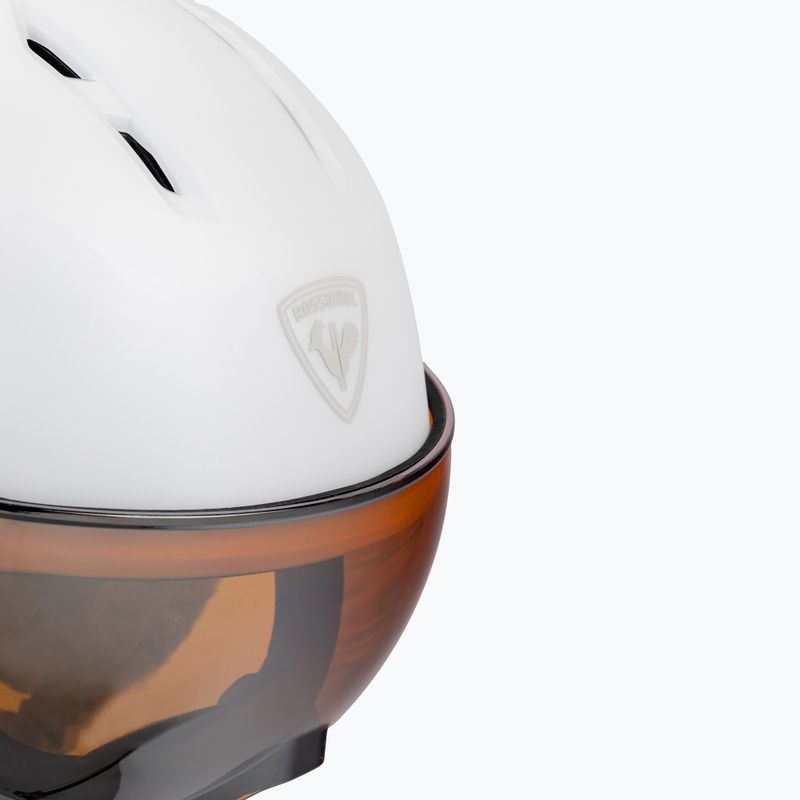 Női síbukósisak Rossignol Fit Visor Impacts white/orange/silver 6