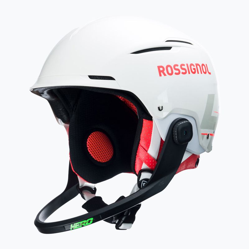 Rossignol Hero Slalom Slalom Impacts sí sisak + Chinguard fehér 6