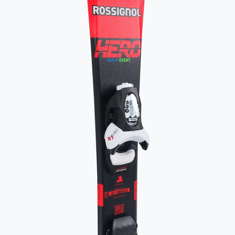 Gyermek lesiklópálya sílécek Rossignol Hero Pro + Team 4 GW Black Bulk red 6