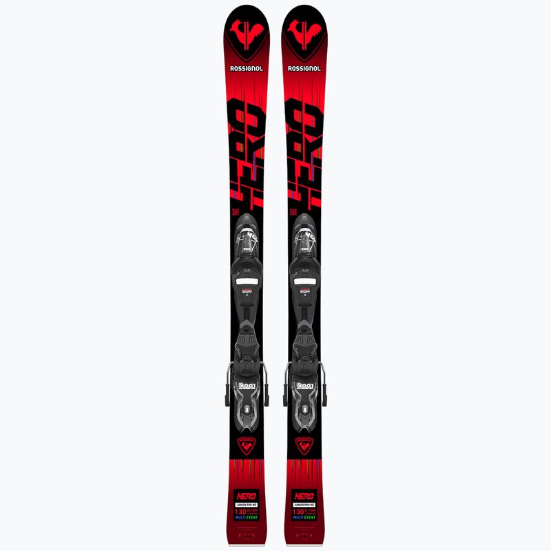 Gyermek lesiklópálya sílécek Rossignol Hero Multi Event + XP7 red 10