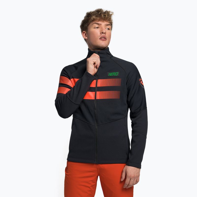 Férfi sí pulóver Rossignol Hero Clim black/red