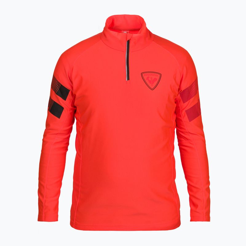 Férfi sí pulóver Rossignol Classique Hero 1/2 Zip red
