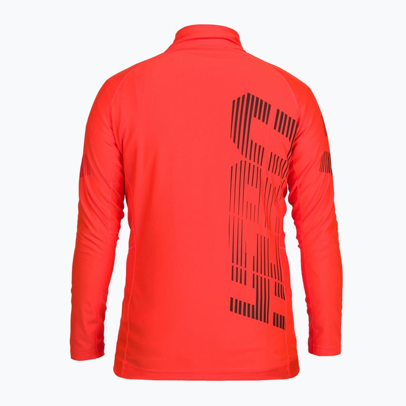 Férfi sí pulóver Rossignol Classique Hero 1/2 Zip red 2