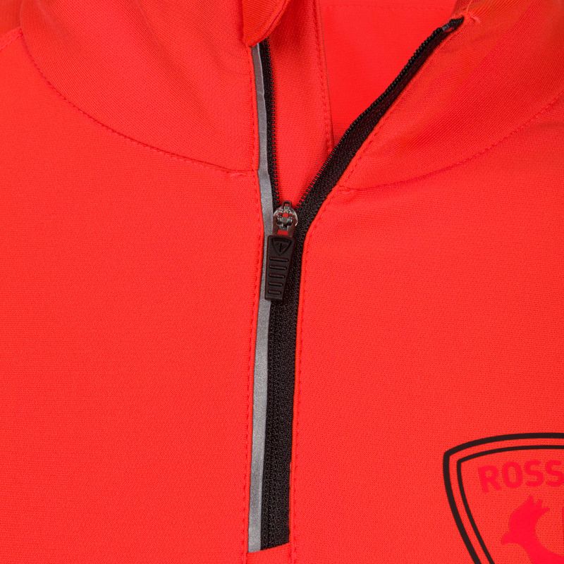 Férfi sí pulóver Rossignol Classique Hero 1/2 Zip red 5