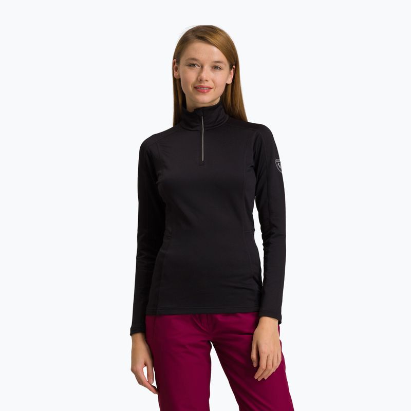 Női termikus pulóver Rossignol Classique 1/2 Zip black