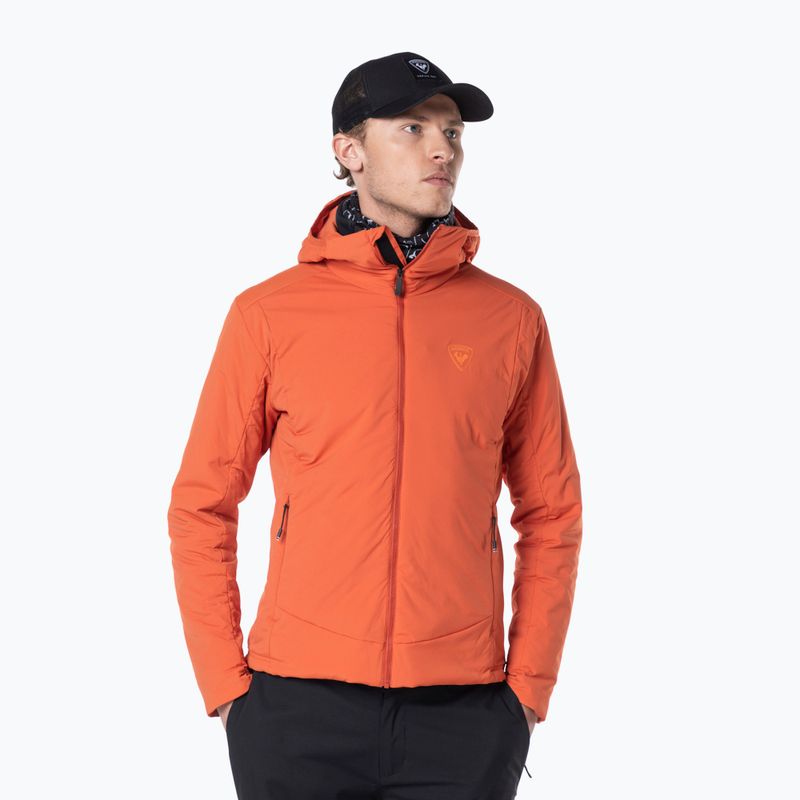 Férfi Rossignol Opside Hoodie trekking pulóver barna színű