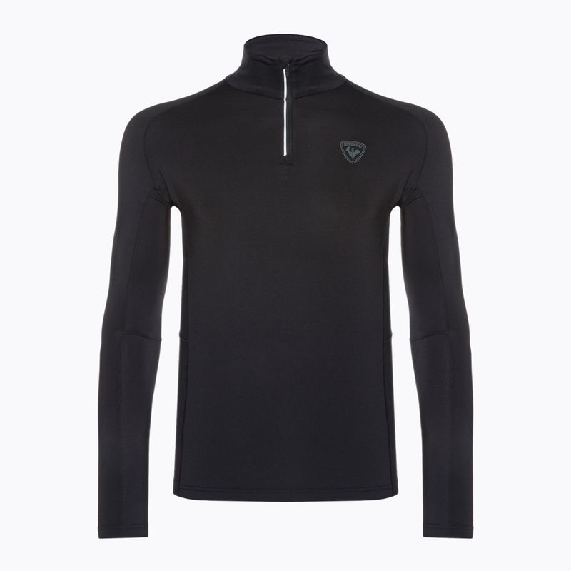 Férfi Rossignol Classique 1/2 Zip termikus melegítő pulóver fekete 6