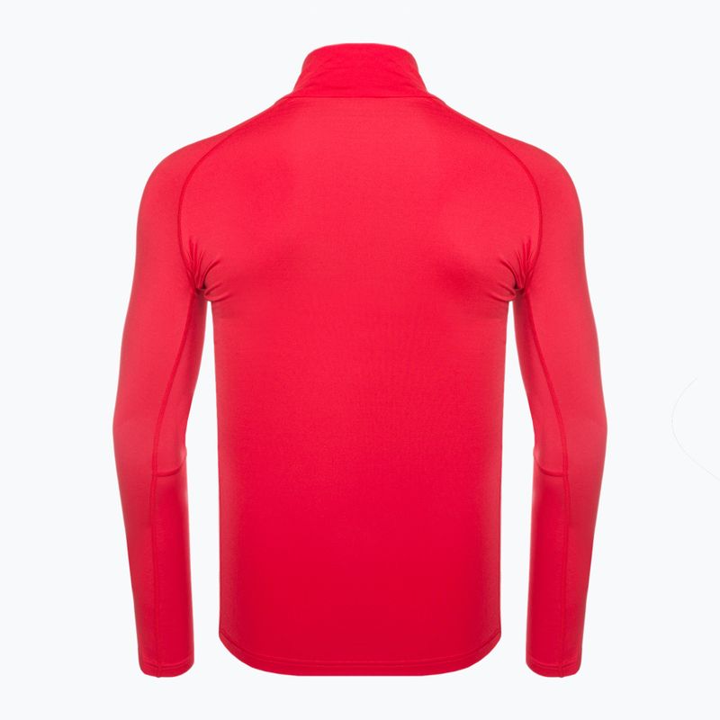 Férfi Rossignol Classique 1/2 Zip sport piros termikus melegítő pulóver 7