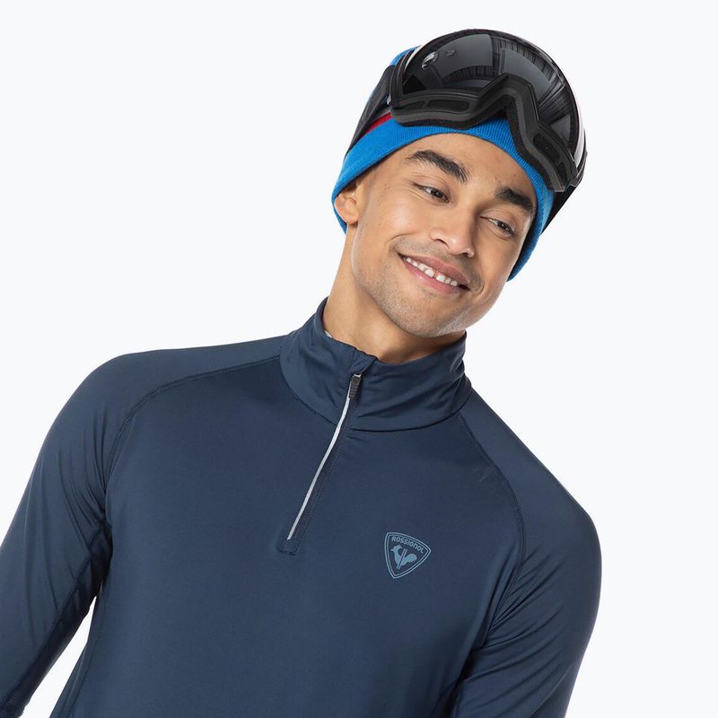 Férfi Rossignol Classique 1/2 Zip termikus melegítő pulóver sötét navy 5