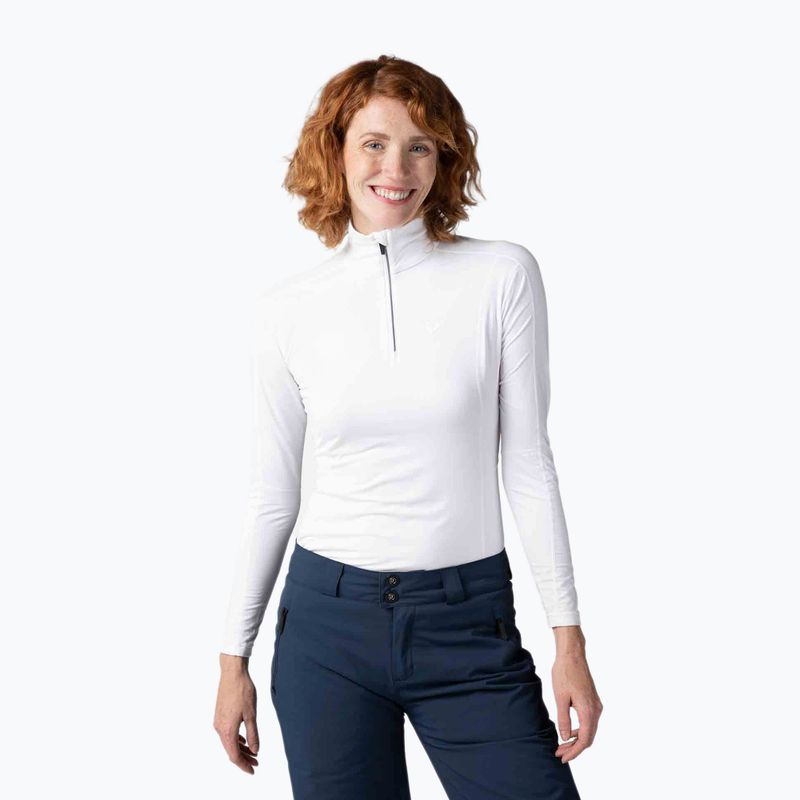Női termoaktív pulóver Rossignol Classique 1/2 Zip white
