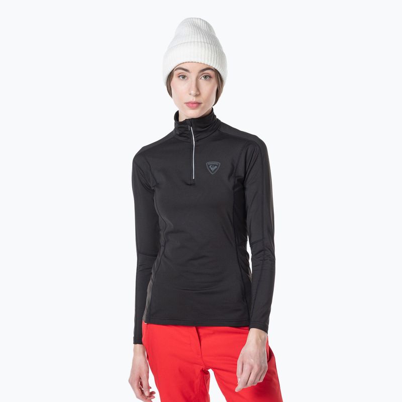Női termoaktív pulóver Rossignol Classique 1/2 Zip fekete