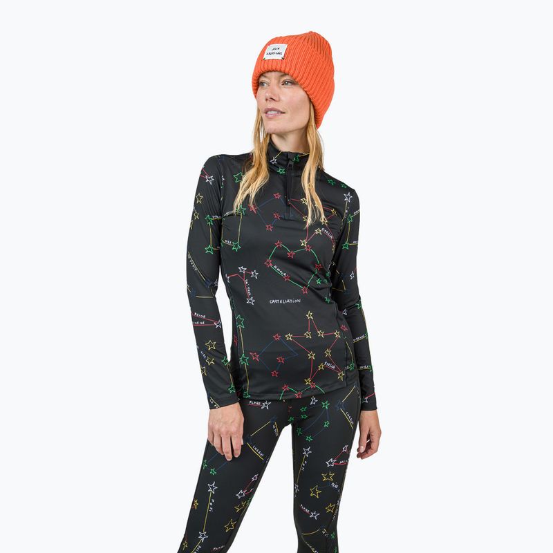 Női termoaktív pulóver Rossignol Booster 1/2 Zip Top 100 fekete
